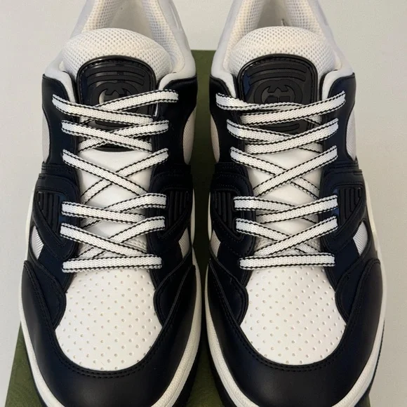 size 41G - Gucci Basket Demetra Black White Sneakers